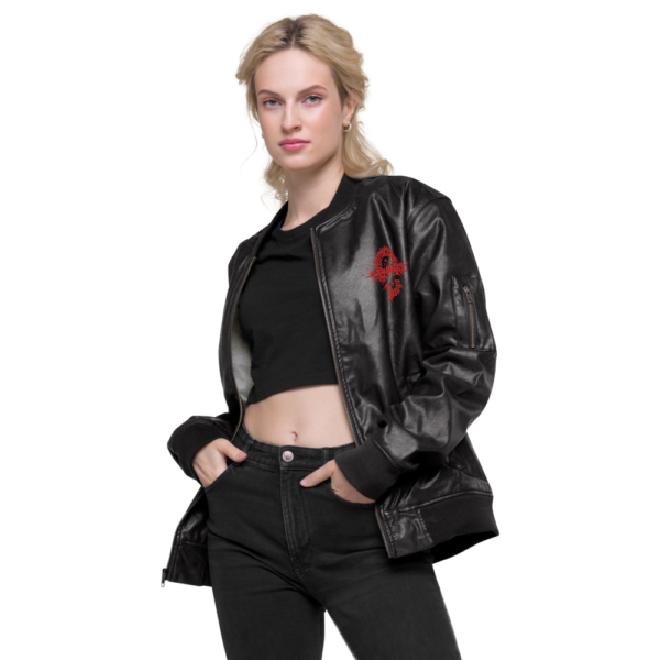 Condrey Bootprint Leather Bomber Jacket - Image 6