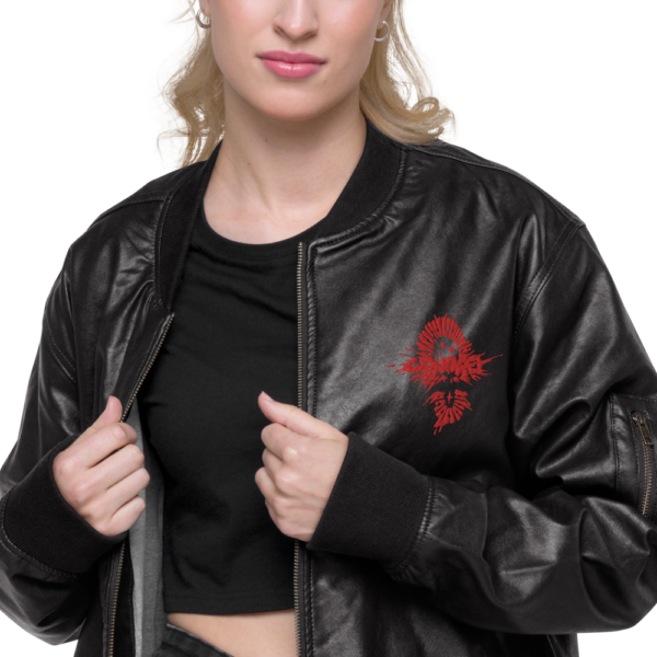 Condrey Bootprint Leather Bomber Jacket