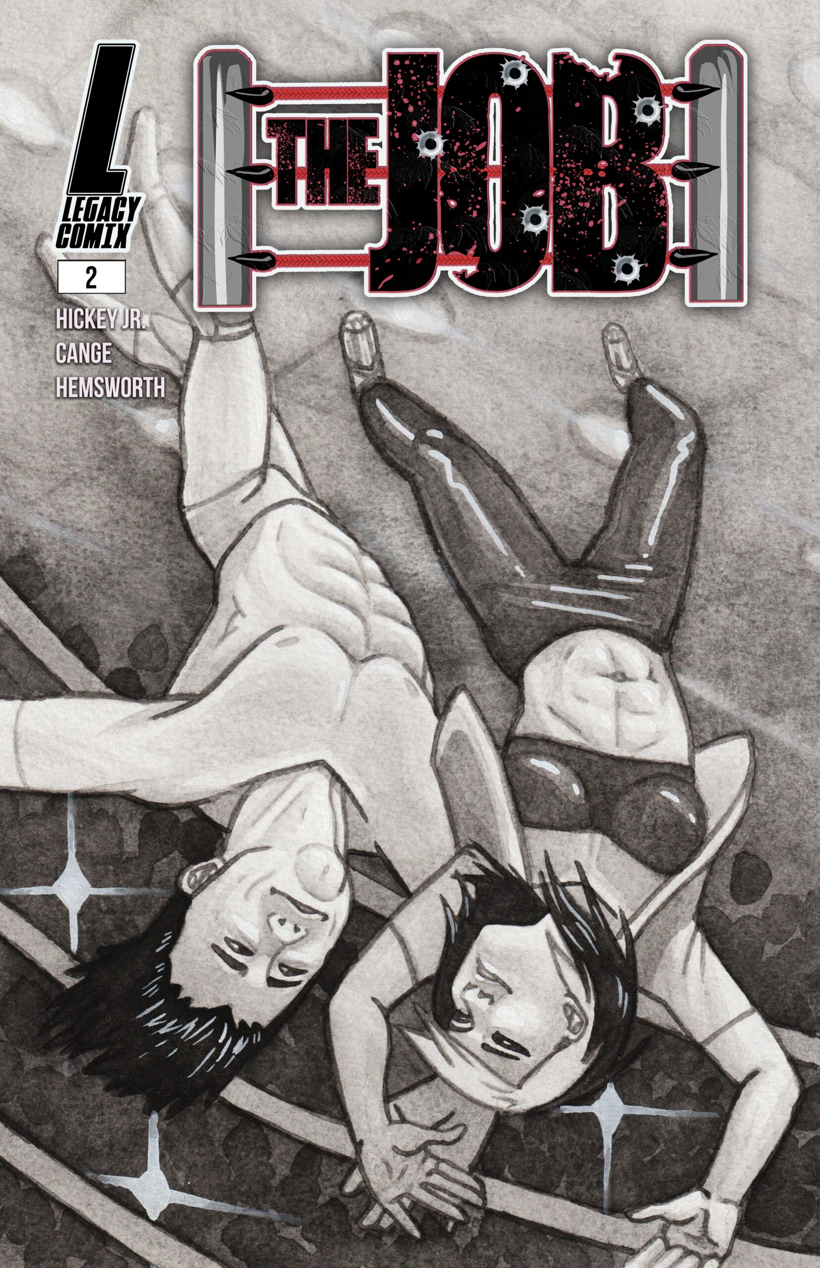 The Job #1 Julia Hemsworth Digital Exclusive MOONSAULT B & W Variant (Digital)